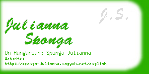 julianna sponga business card